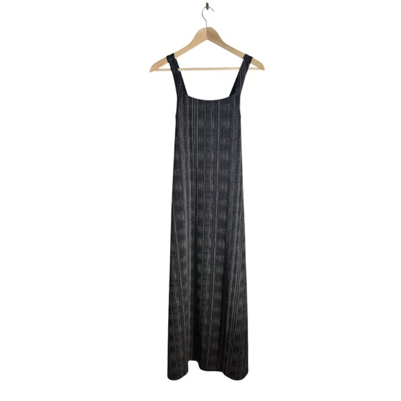 Athleta Arrival Maxi Dress Amara Stripe Black White Athleisure Size Medium - Picture 5 of 7